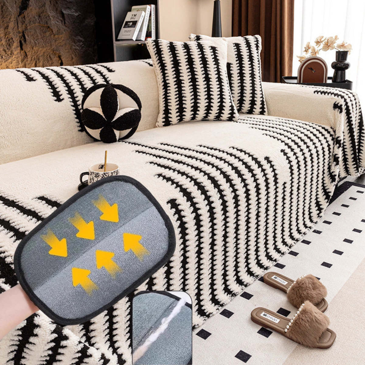 🛋️✨ Copridivano in Peluche Morbido & Antiscivolo – 9 Colori, 5 Misure (180x130cm a 180x420cm) – Protezione Elegante per Divano 1-4+ Persone 🏠💕