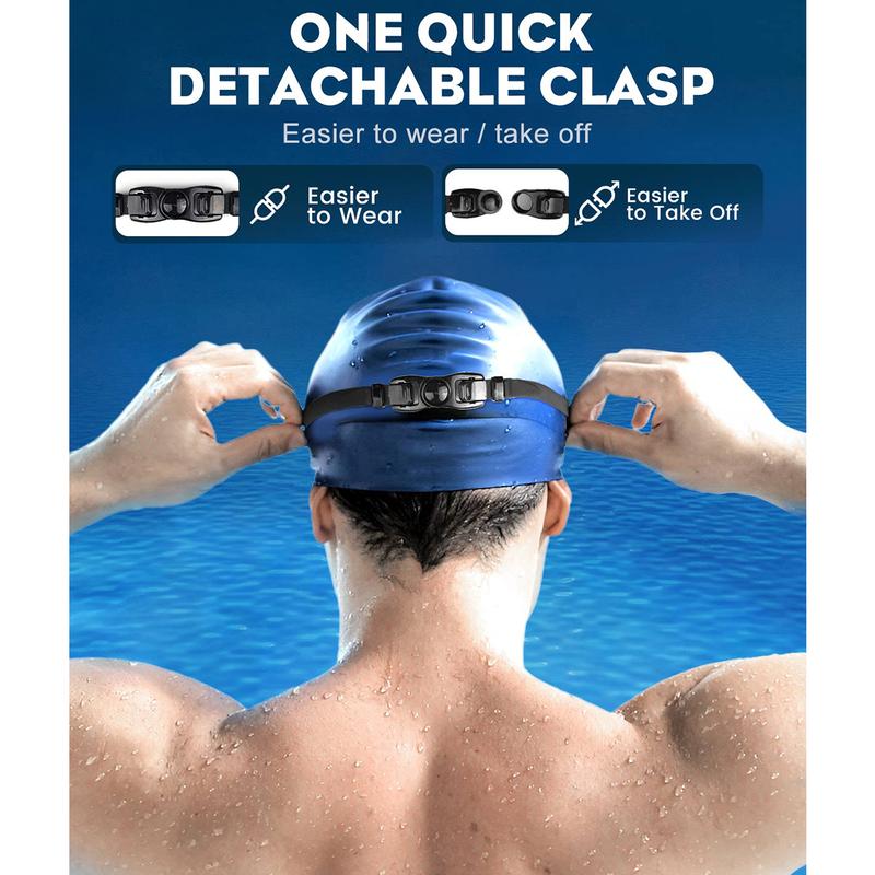 Occhialini da Nuoto Visione Ampia Panoramica, Lenti Antiappannamento e Protezione UV