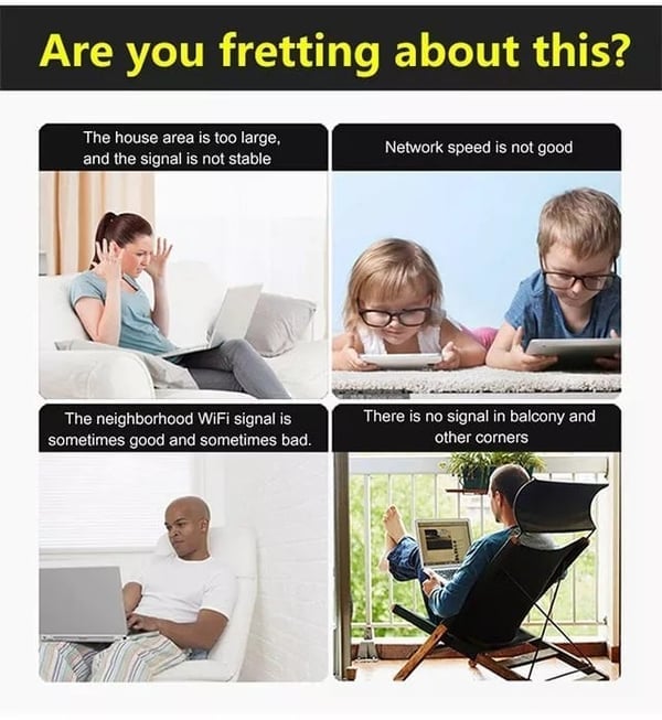 AMPLIFICATORE DI SEGNALE WI-FI (Ampia copertura, passante attraverso la parete)