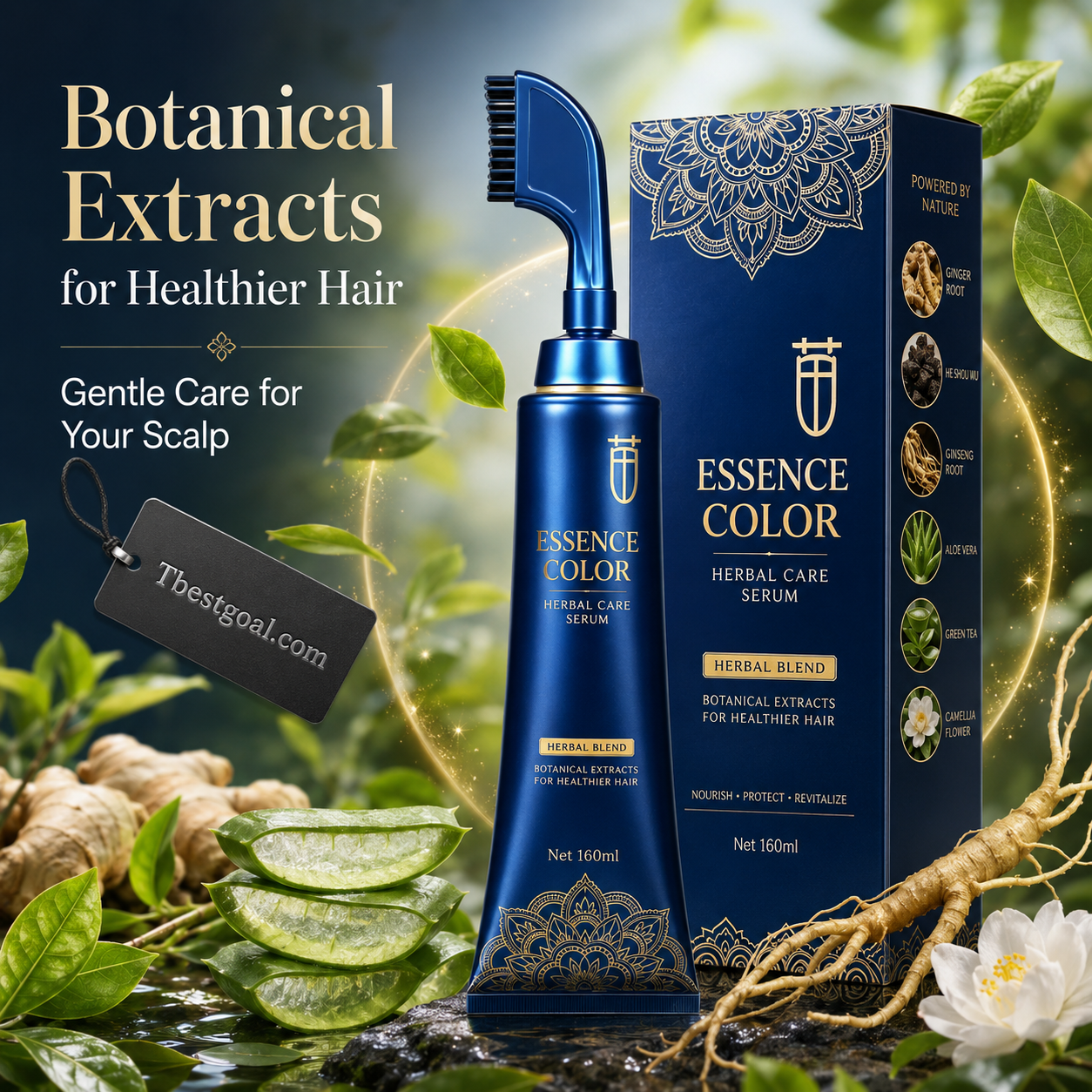 Pettine per tinture ai capelli, da utilizzare con tinture a base di erbe per uso domestico.