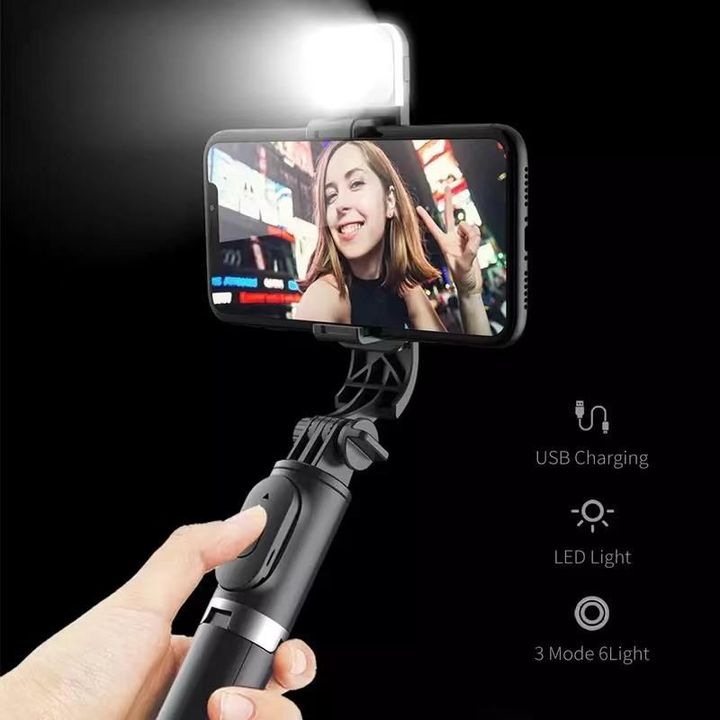 Bastone Selfie Bluetooth Wireless Pieghevole 6 in 1