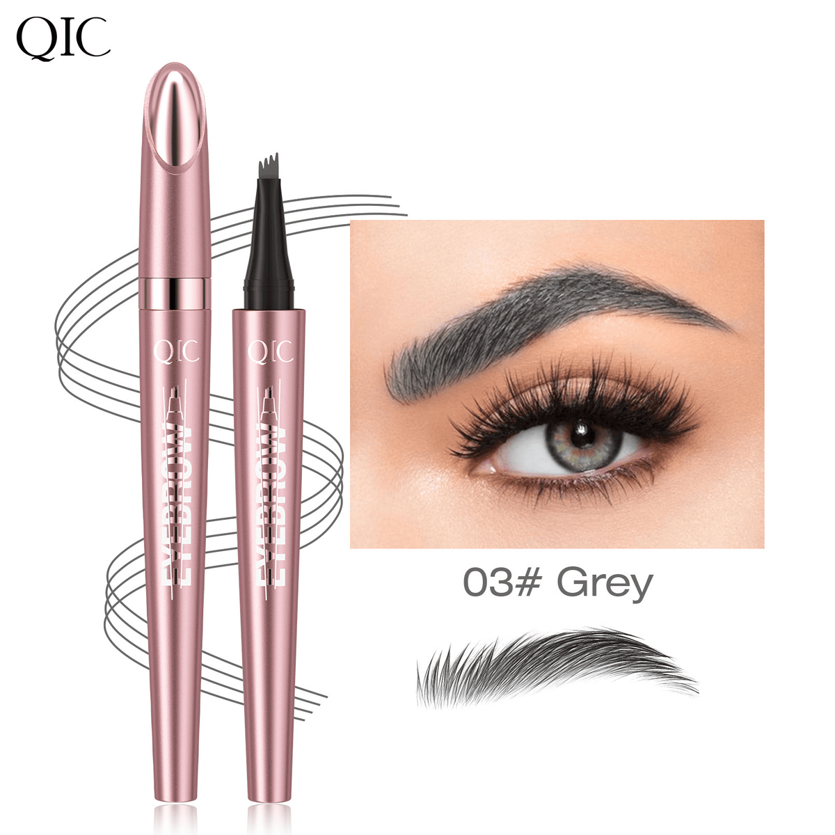 🥳SUPER OFFERTA 2026🥳💞OLTRE 50.000 VENDUTE!💥🖌️Matita sopracciglia effetto microblading 3D. Punta a 4 denti per tratti naturali effetto pelo, resistente all’acqua e alle sbavature, tenuta 24h.