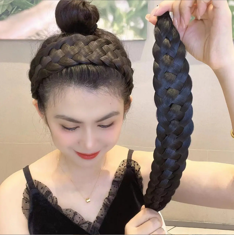 Fascia per capelli con parrucca