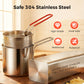 🔥ULTIMO GIORNO SALDI 63% OFF🎁Friggitrice Multifunzionale in Acciaio Inox 304