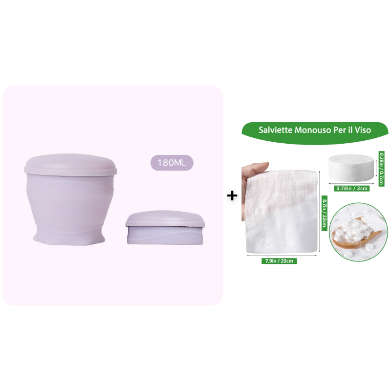 🔥Tazza da viaggio pieghevole in silicone con coperchio