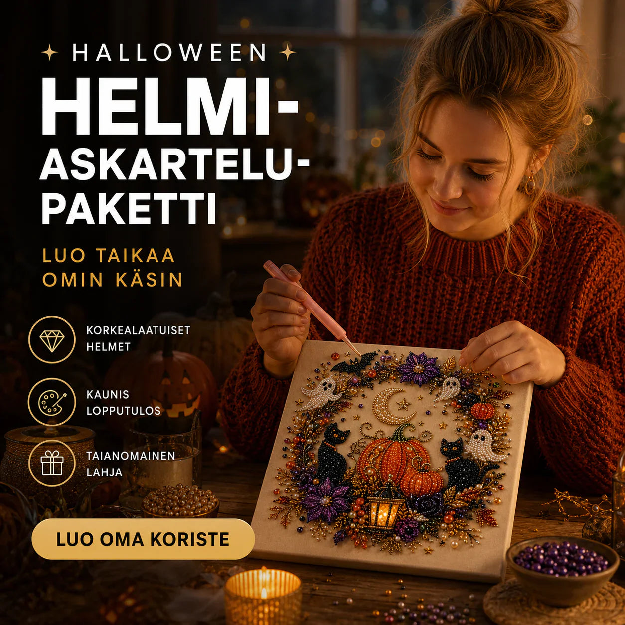 🔥🎁Ultimo giorno: sconto del 50% – 👻✨Kit fai da te con perline a forma di fantasma per Halloween