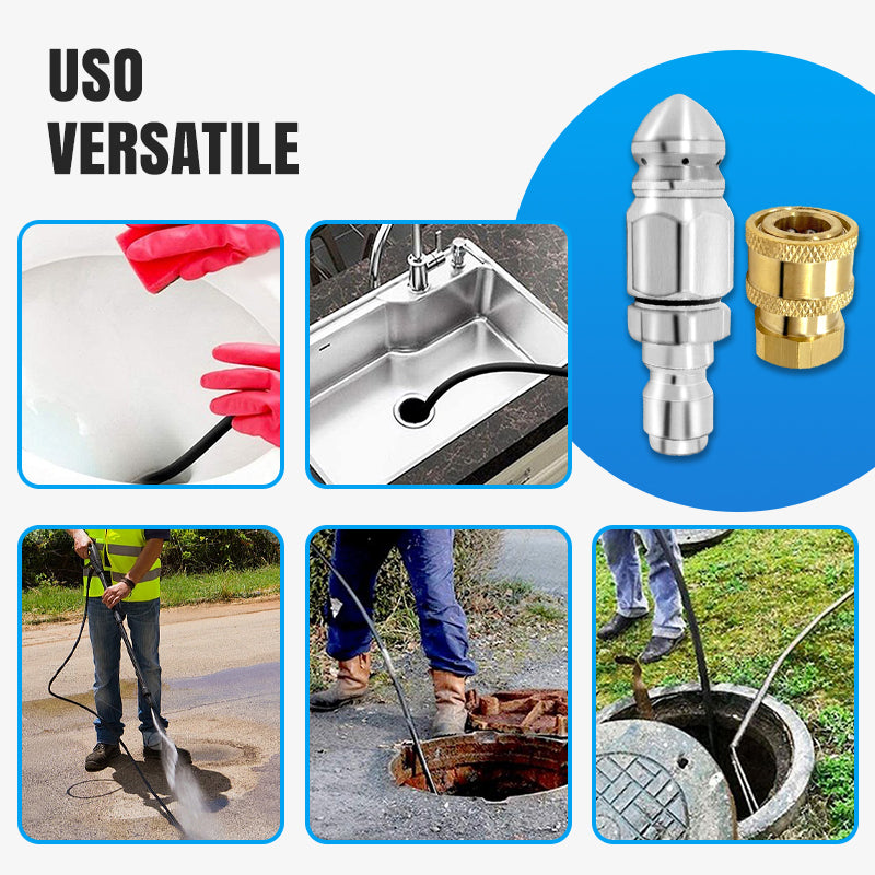 Pulizia efficace dei tubi e rimozione degli ugelli