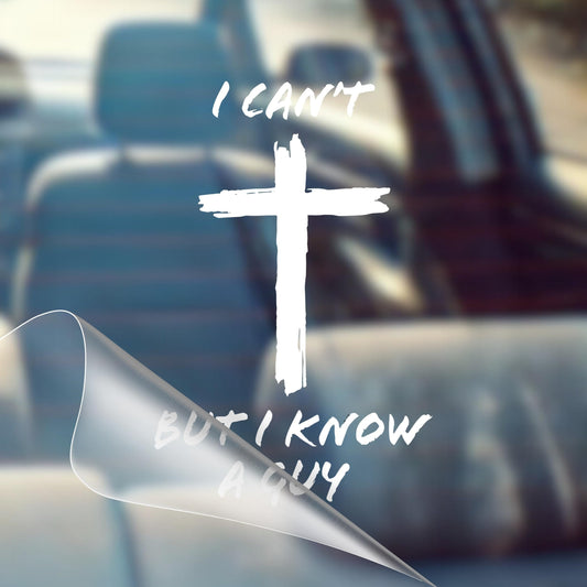 🔥ULTIMO GIORNO DI SALDI 60% DI SCONTO!!💥✝️Non posso, ma conosco un ragazzo - Auto con croce cristiana di Gesù