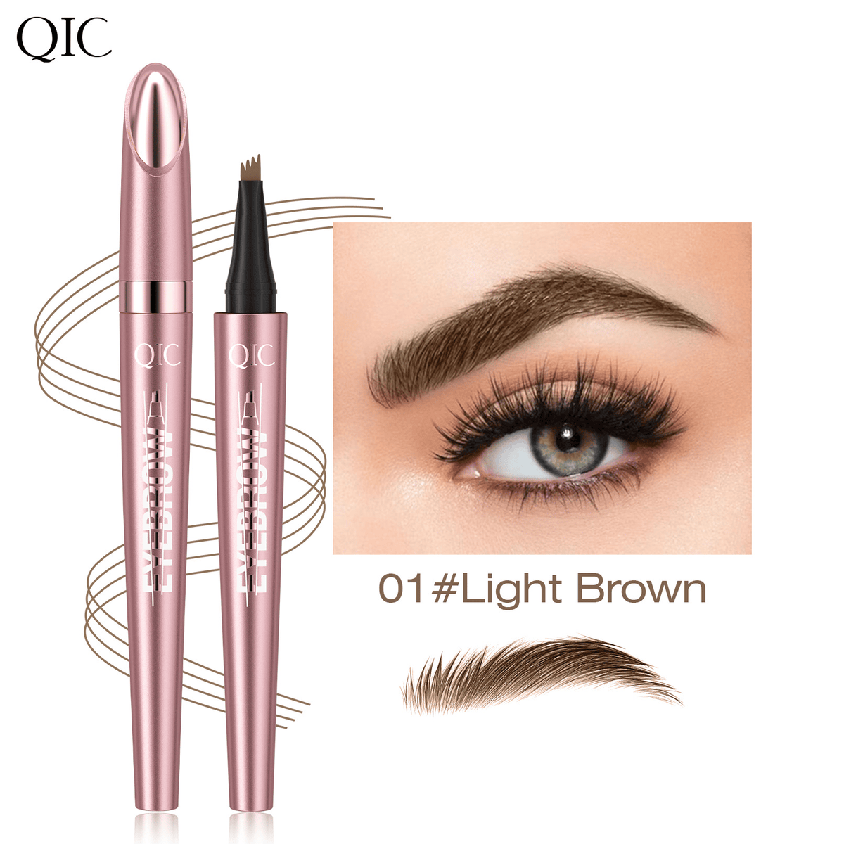 🥳SUPER OFFERTA 2026🥳💞OLTRE 50.000 VENDUTE!💥🖌️Matita sopracciglia effetto microblading 3D. Punta a 4 denti per tratti naturali effetto pelo, resistente all’acqua e alle sbavature, tenuta 24h.