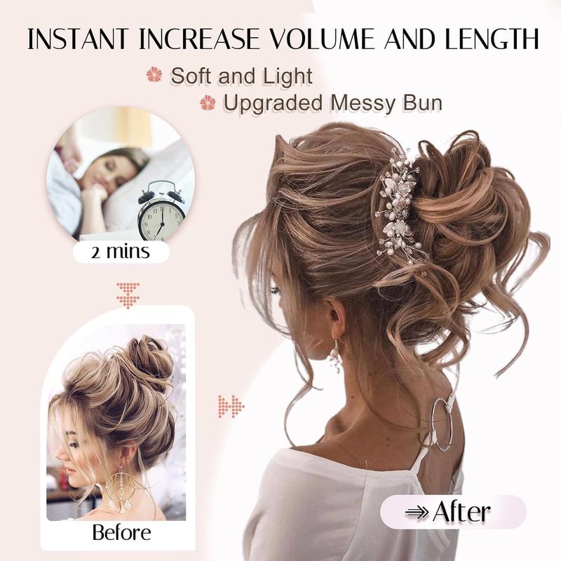 💗Elastici per chignon per capelli ricci e spettinati