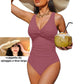Costume da Bagno Intero Donna Modellante Effetto Pancia Piatta
