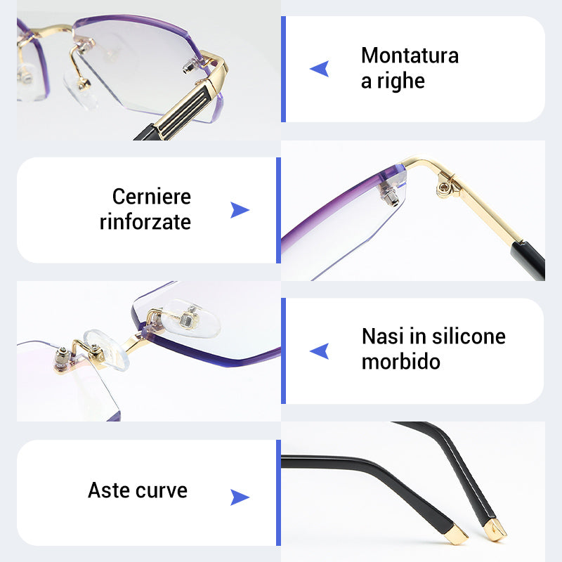 💖Acquista 1 e ricevi 1 gratis🔥Occhiali da lettura progressivi con elevata durezza e anti luce blu per l'uso da lontano e da vicino