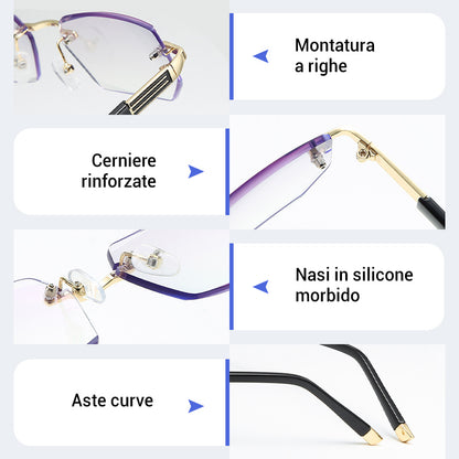 💖Acquista 1 e ricevi 1 gratis🔥Occhiali da lettura progressivi con elevata durezza e anti luce blu per l'uso da lontano e da vicino
