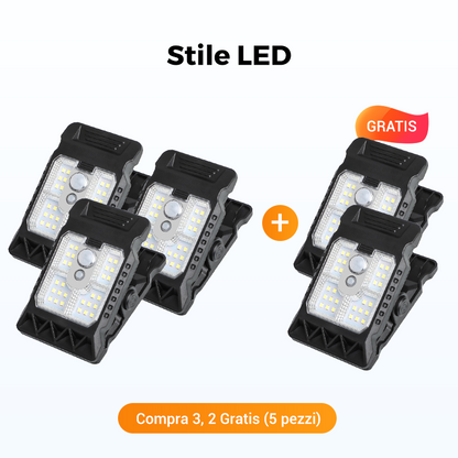 Lampada solare da esterno con sensore di moviment