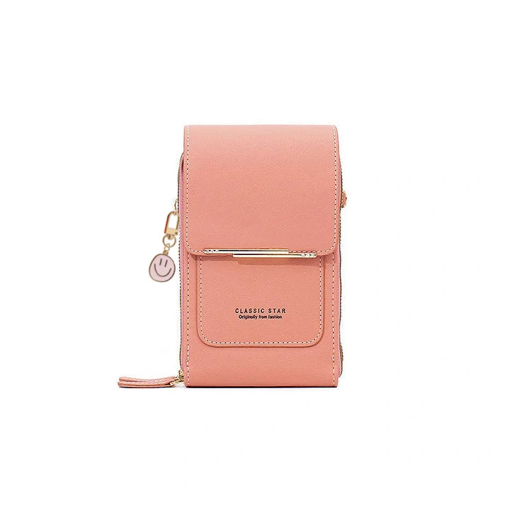 Borsa da donna in pelle con touch screen