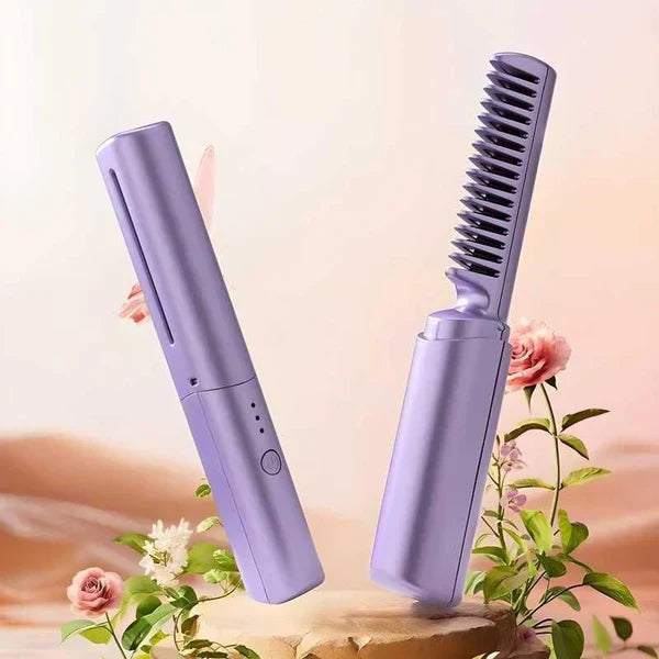Pettine lisciante per capelli portatile e senza fili