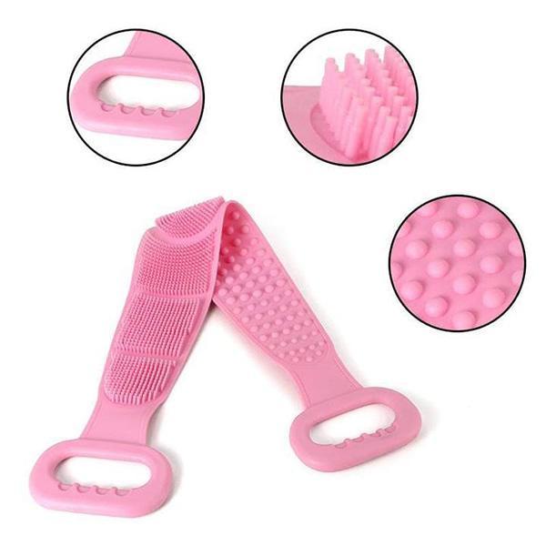 🧼Spazzola Esfoliante in Silicone per la Schiena, Doppio Lato con Setole Morbide in Silicone