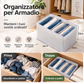 ✨Organizer per cassetti e armadi a 7 scomparti👕Per riporre maglie, calze, biancheria intima. Mantiene l’ordine, evita il disordine nel guardaroba. Morbido e resistente, pieghevole quando non serve.