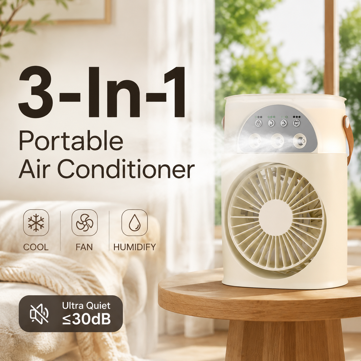Condizionatore d'Aria Portatile 3 in 1 [Ultra Potente]