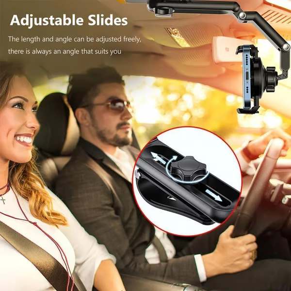 Supporto per telefono da auto girevole e retrattile