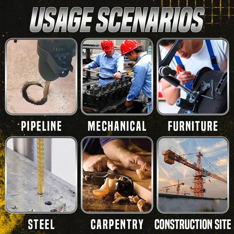🔩 ACQUISTA 2 E RICEVI 1 GRATIS! ⚙️ Set di punte elicoidali per trapano – Acciaio ad alta velocità, rivestite in titanio e adatte a diversi materiali 🧰