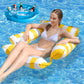 Sedia gonfiabile da piscina a strisce