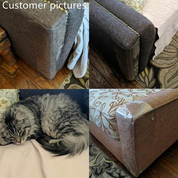 Proteggi Divano Antigraffio Gatto (4 pezzi con 10 perni)