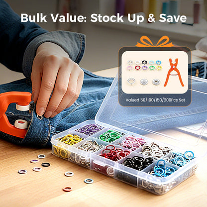 🔥Kit di bottoni automatici in metallo con pinza di fissaggio