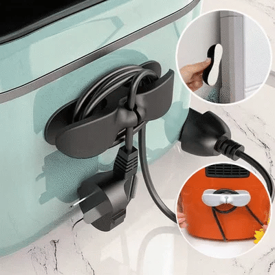 Organizzatori per Cavi Elettrici 2026 🔌 | Clip Avvolgicavo Adesive – Set da 3 o 6 Pezzi