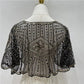 Stola di pizzo vintage con perline