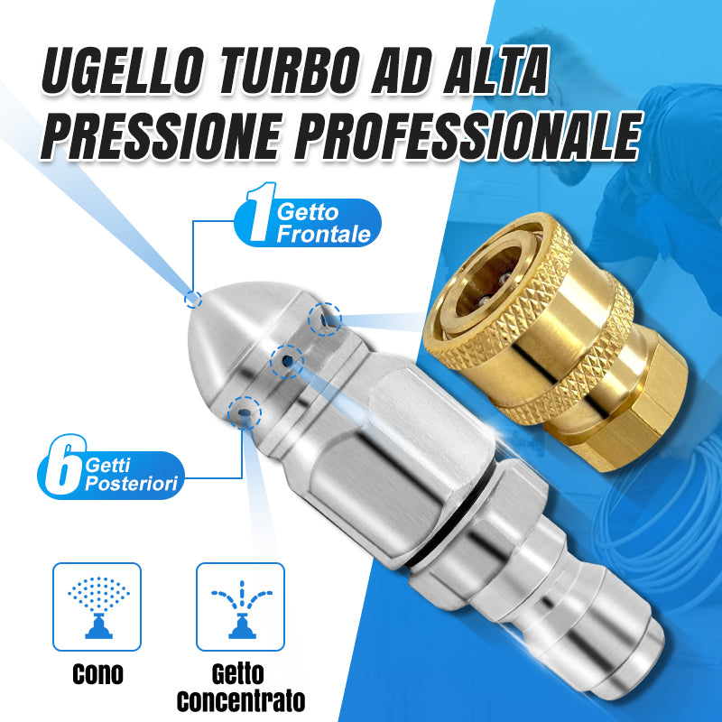 Pulizia efficace dei tubi e rimozione degli ugelli