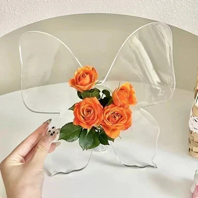 🦋Vaso Farfalla Trasparente! Bellissimo ornamento che illumina ogni angolo della casa!