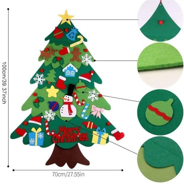 🎄Promozione di Natale SCONTO DEL 49%🎁Set albero di Natale in feltro fai-da-te