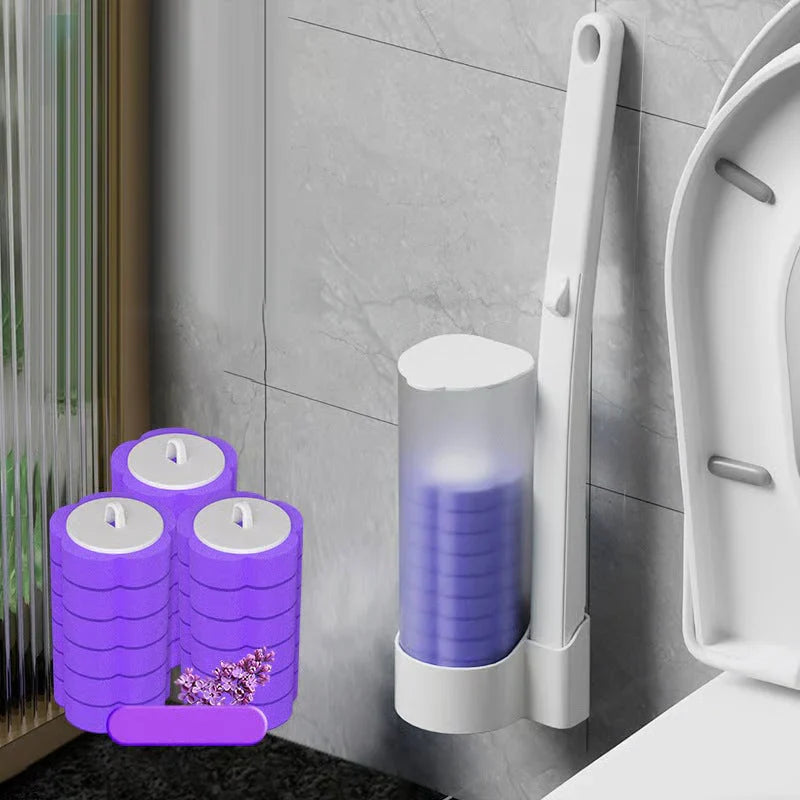 ⚡50K+ VENDUTI!🚽💦Gadget Pulizia Senza Mani🧽Strumento Usa e Getta per WC