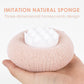 Spugna da bagno a fiore super morbida con ventosa