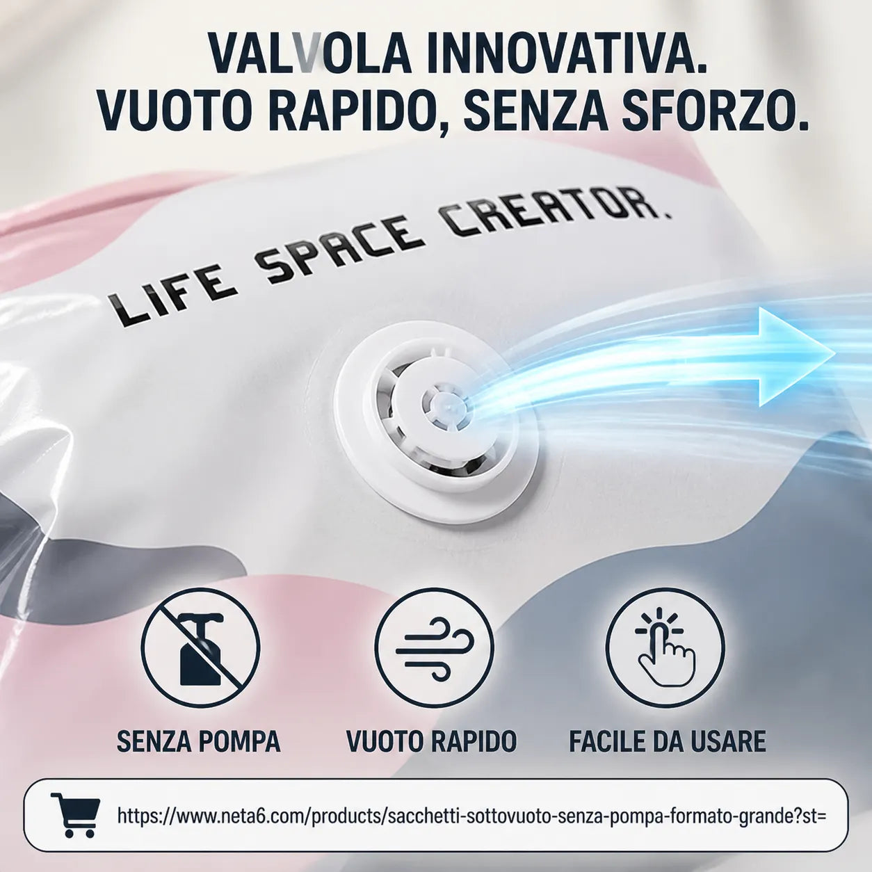 🛏️⏳-50% !! ⏰Sacchetti sottovuoto senza pompa🗄️