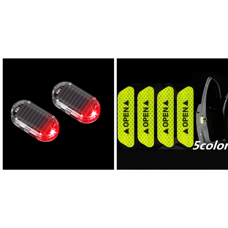 Spia antifurto per auto alimentata ad energia solare