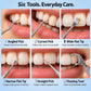🦷✨ Set stuzzicadenti in acciaio inossidabile – Dì Addio ai Residui Tra i Denti! 🚫 Riutilizzabili, Multiuso e Portatili per Ogni Giorno 🍃