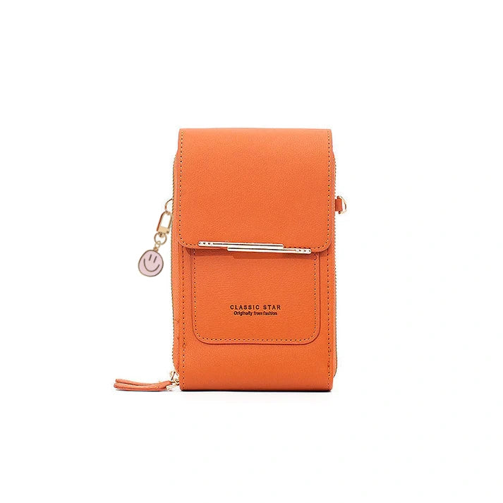 Borsa da donna in pelle con touch screen