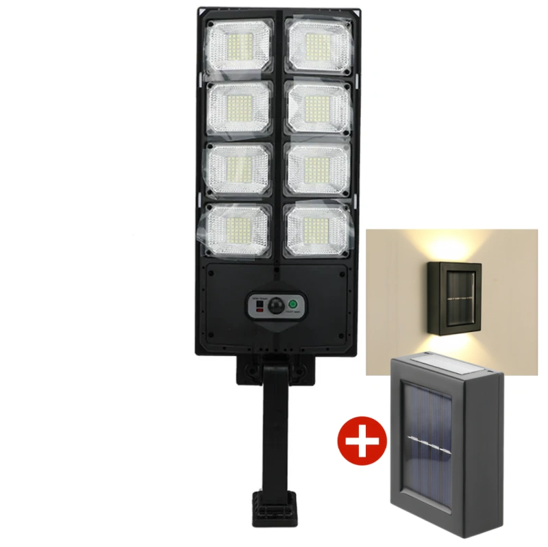 💎 SCONTO DEL 50%! 💎 Sistema di illuminazione a LED solare da 1500 W: super luminoso, senza fili e resistente alle intemperie, con sensore di movimento + telecomando (IP65) ☀️💡