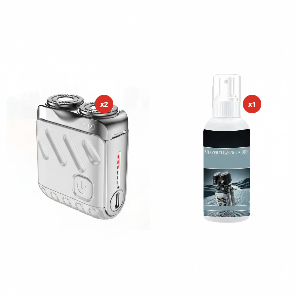 🔥 OFFERTA SPECIALE NATALE: ACQUISTA 3, OTTIENI 1 GRATIS! 🪒 Rasoio Elettrico Rotativo Portatile a Doppio Anello – Impermeabile, Ricaricabile & Perfetto per Viaggi e Uso Quotidiano ⚡📦