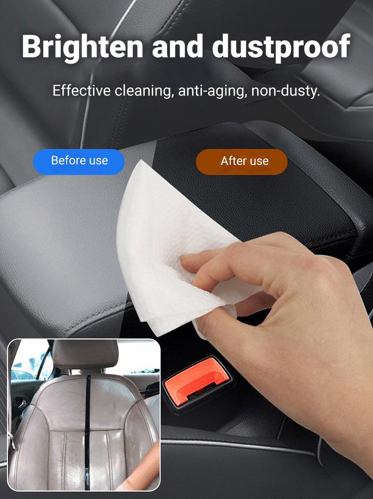 Salviette umidificate per il rivestimento degli interni auto