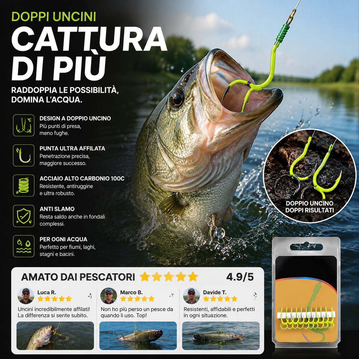 💪✨ 50% DI SCONTO! Ami da pescai