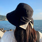 ⌛️OFFERTA LIMITATA 50% DI SCONTO! 👒Saldi Estivi☀️Cappello da Sole con Tesa Larga e Fiocco da Donna