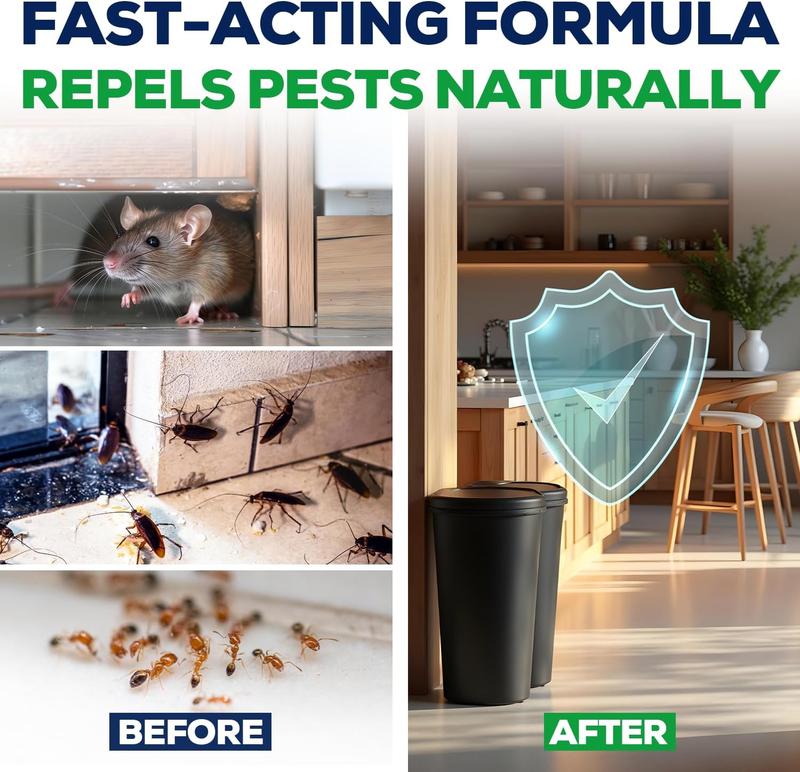 🗑️Spray Repellente per Insetti all'Olio di Menta Piperita Naturale – Massima Efficacia – Formula Profumata Sicura per Casa e Giardino