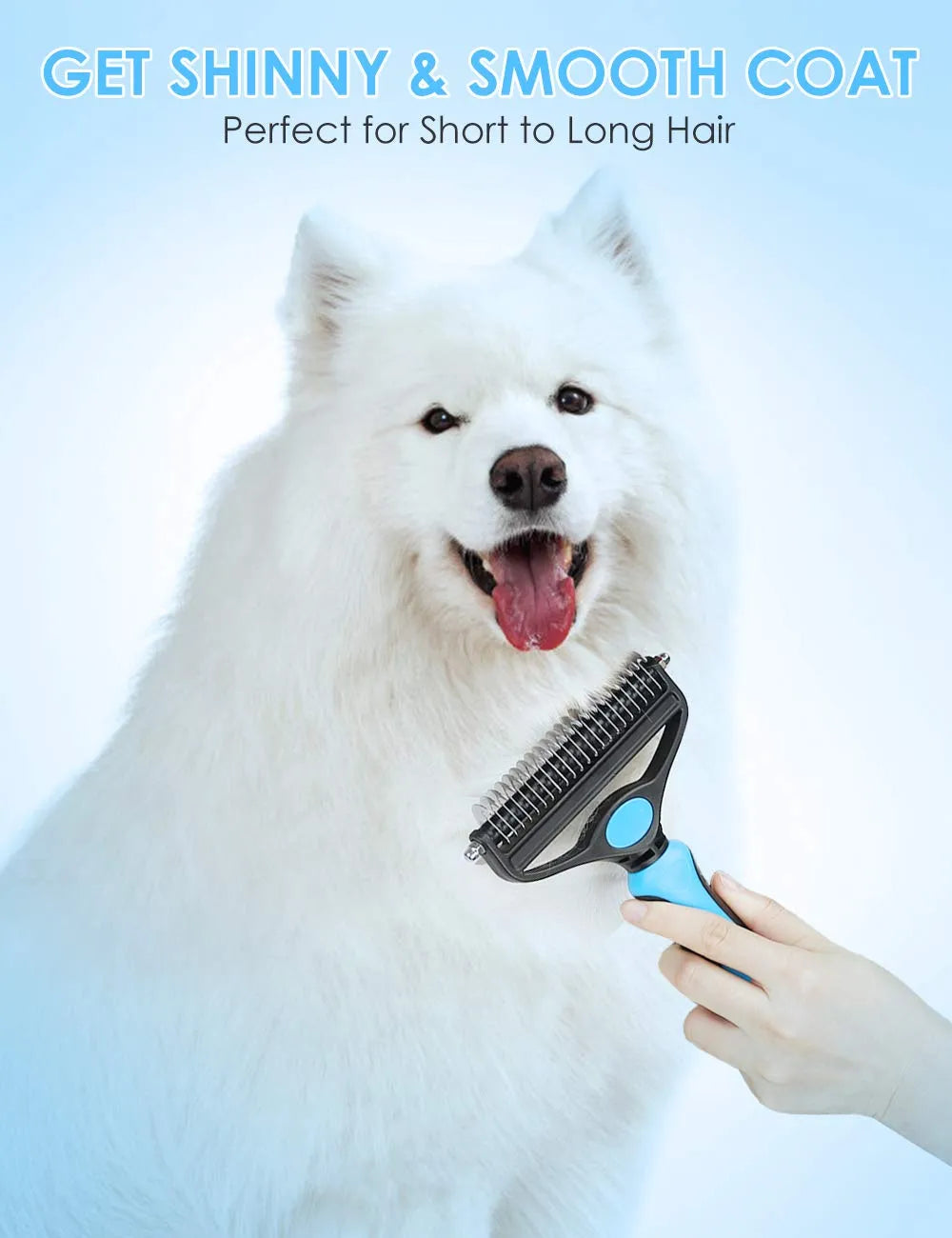 Spazzola professionale anti-muta per cani e gatti