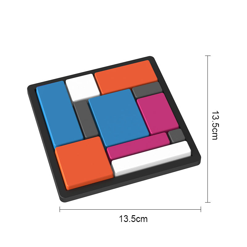 Gioco di puzzle creativo con blocchi geometrici