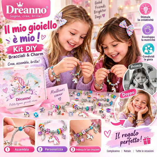 ⏳50% di sconto per un periodo limitato⏰Kit per creare braccialetti con charm | Perline e confezioni regalo💎🎁