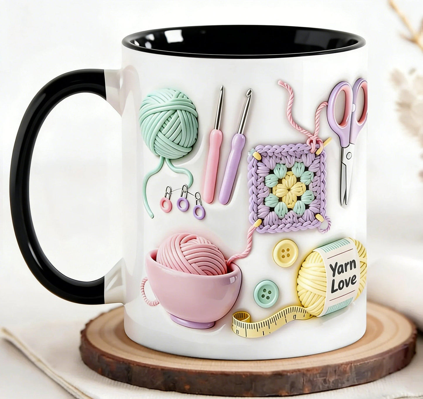 🔥ULTIMO GIORNO DI SALDI CON IL 30% DI SCONTO!!🏆Vendita lampo⚡ OLTRE 50.000 VENDUTI! Quasi esauriti💥Tazza "Yarn Love", regalo per artigiani e anime creative