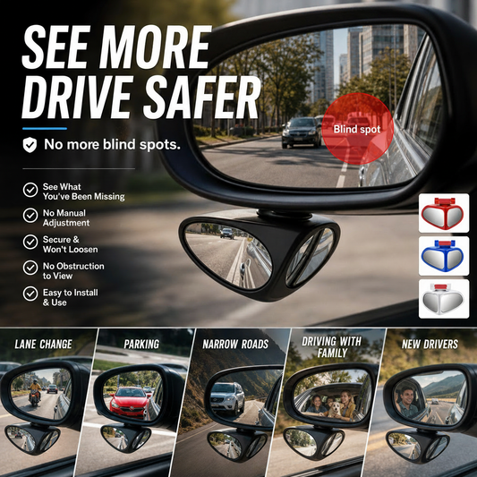 👀🚗 Specchietto da parcheggio impermeabile HD a doppia faccia